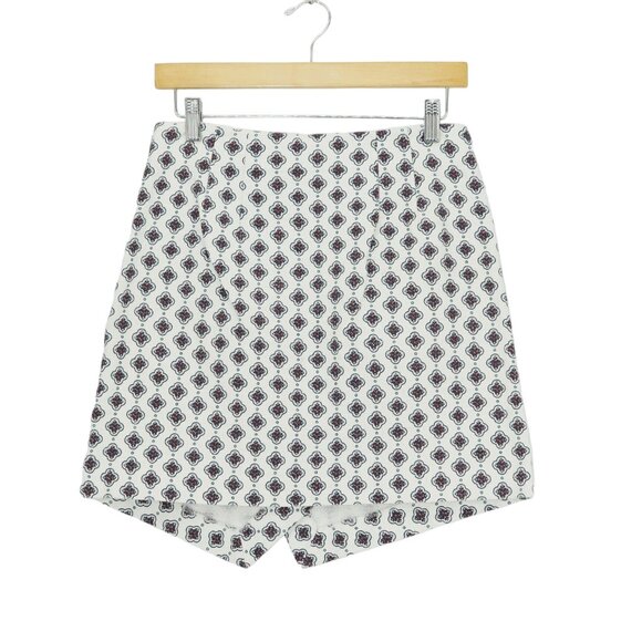 Ann Taylor Loft Pattern Asymmetric Mini Skirt - Picture 3 of 6